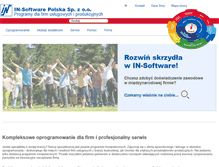 Tablet Screenshot of in-software.pl